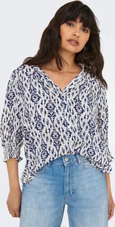ONLY Kurzarmbluse "ONLRAYA 3/4 SHIRT WVN NOOS"