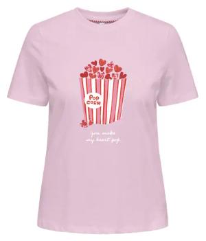 ONLY Kurzarmshirt "ONL30 KITA LIFE S/S HEART BOX TOP JRS"