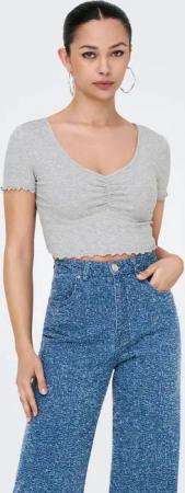 ONLY Kurzarmshirt ONLBETTY S/S V-NECK TOP CC JRS