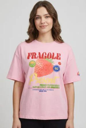 ONLY Kurzarmshirt "ONLBOLETTE LIFE S/S TOP BOX CC JRS" mit auffälligem Print