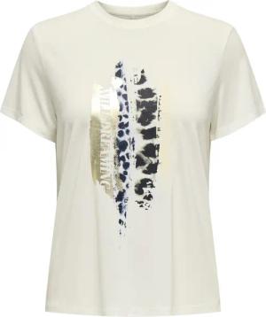 ONLY Kurzarmshirt "ONLFREE LIFE MODAL S/S ATELIER TOP JRS" Materialmix, Rundhals