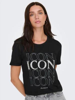 ONLY Kurzarmshirt ONLKITA LIFE LUX ICON S/S PRINT TOP JRS