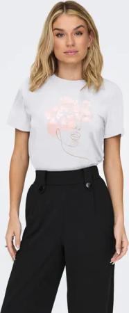 ONLY Kurzarmshirt "ONLKITA LIFE REG S/S MIX TOP CS JRS EX." Baumwolle, regular fit