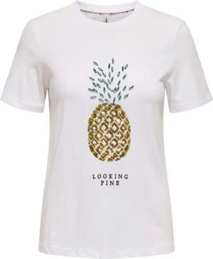 ONLY Kurzarmshirt ONLKITA LIFE REG S/S PINEAPPLE TOP JRS