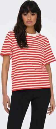 ONLY Kurzarmshirt "ONLLIVINA S/S STRIPE TEE JRS NOOS"