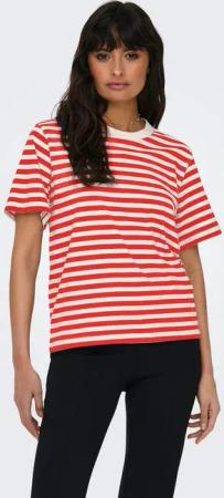ONLY Kurzarmshirt ONLLIVINA S/S STRIPE TEE JRS NOOS
