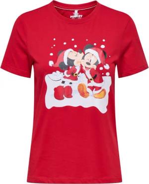 ONLY Kurzarmshirt ONLMICKEY LIFE REG S/S TOP BOX XMAS JRS