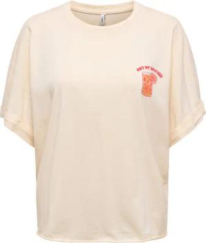 ONLY Kurzarmshirt ONLMINNA LIFE S/S PRINT TOP CS JRS mit Print auf der Vorder- und Rückseite