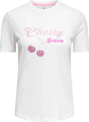 ONLY Kurzarmshirt "ONLNIKITA REG S/S TOP BOX JRS" Baumwolle, regular fit, Rundhals, Regular Waist