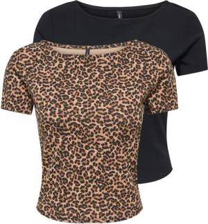 ONLY Kurzarmshirt ONLSUSAN SHORT S/S 2 PACK TOP CS JRS (Packung, 2-tlg., 2er-Pack)