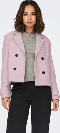 ONLY Kurzjacke "ONLFREJA LIFE SHORT DB JACKET OTW NOOS" Kunstfaser