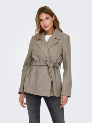 ONLY Kurzmantel ONLALVILDA LIFE SHORT WRAP COAT OTW Kunstfaser