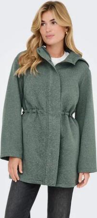 ONLY Kurzmantel ONLSEDONA LIGHT HOOD COAT OTW CC verdeckter Reißverschluss, Kapuze, tailliert