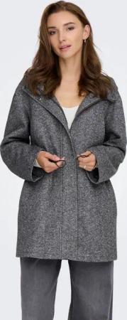 ONLY Kurzmantel ONLSEDONA LIGHT HOOD COAT OTW CC verdeckter Reißverschluss, Kapuze, tailliert