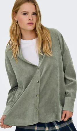 ONLY Langarmbluse ONLMARIKE LIFE L/S CORD LOOSE SHIRT PNT