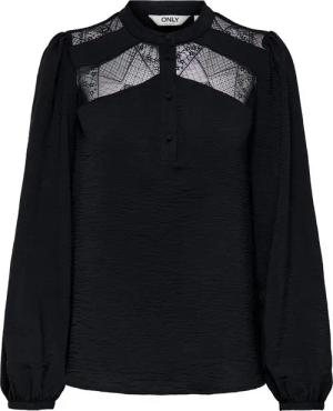 ONLY Langarmbluse ONLYOHANNA LIFE FR L/S LACE TOP WVN CS