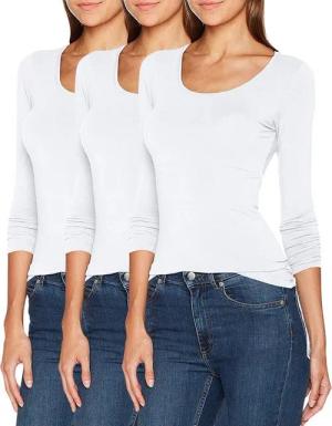 ONLY Langarmshirt (3er-Pack) Basic Shirts