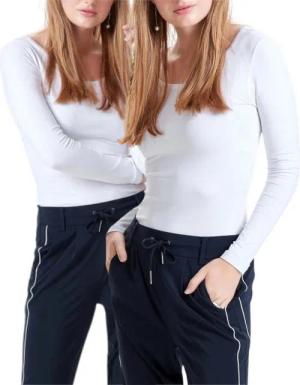 ONLY Langarmshirt Basic Shirt im 2er-Set in Unifarben