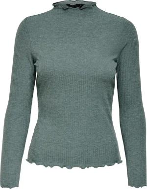 Only Langarmshirt - ONLEmma High Neck Top - XS bis XL - für Damen - Größe XS - mint