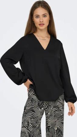 ONLY Langarmshirt "ONLLUCY LIFE LS V-NECK TOP WVN"