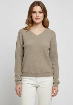 ONLY Langarmshirt "ONLPAOLA L/S V-NECK TOP JRS"