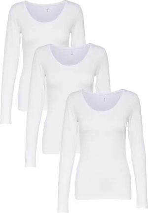 ONLY Langarmshirt ONLY 3er Pack Damen Longsleeve langarm