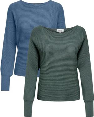 ONLY Langarmshirt Pullover mit Fledermausärmel im Doppelpack