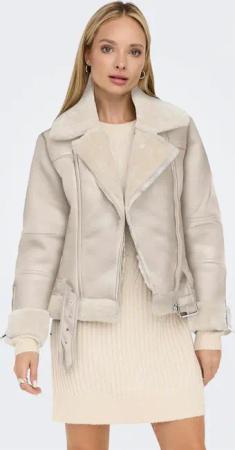 ONLY Lederimitatjacke "ONLAGNETE FAUX LEATHER BIKER JKT OTW" im Biker-Style