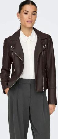 ONLY Lederimitatjacke "ONLGEMMA FAUX LEATHER BIKER OTW NOOS" im Biker-Style