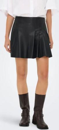 ONLY Lederimitatrock ONLARTZY LIFE HW FAUX LEA PLE SKIRT PNT