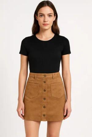 ONLY Lederimitatrock ONLGISELLE FAUX SUEDE SKIRT OTW ZL
