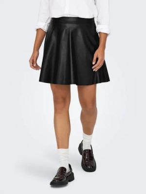 ONLY Lederimitatrock ONLUNA FAUX LEATHER FLARED SKIRT OTW