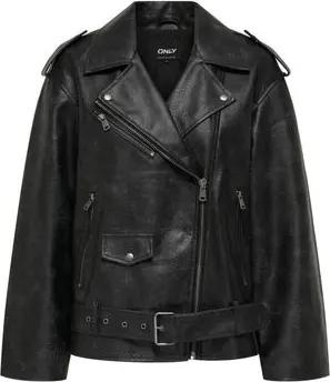 Only  Lederjacken 15349175 WAVES-BLACK