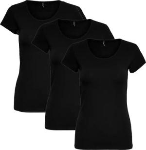 ONLY Longsleeve ONLY 3er Pack Damen T-Shirt kurzarm