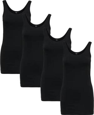 ONLY Longtop Damen Tank Top Long Lang Shirt schwarz weiß 1er 2er 3er 4er 5er PACK