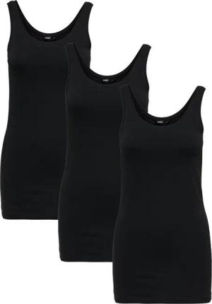 ONLY Longtop Damen Tank Top Long Lang Shirt schwarz weiß 1er 2er 3er 4er 5er PACK