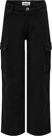 ONLY Mädchen Cargohose KOGYARROW-VOX schwarz | 164