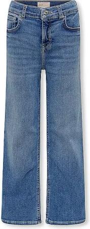 ONLY Mädchen Jeans Wide Fit  blau | 152
