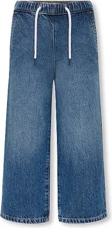 ONLY Mädchen Jeans Wide Fit KMGPIERCE  blau | 110