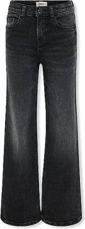 ONLY Mädchen Jeans Wide Fit  KOGJUICI schwarz | 146