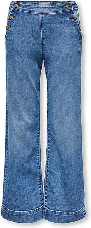 ONLY Mädchen Jeans Wide Fit KOGMADISON blau | 140