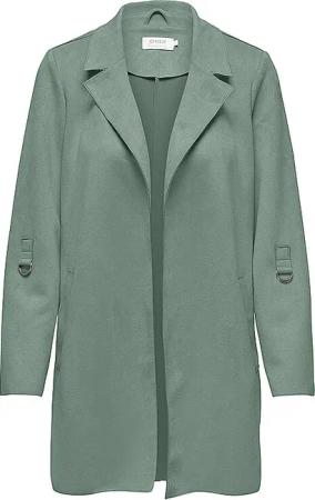 ONLY Mantel in Lederoptik ONLJOLINE grau | S