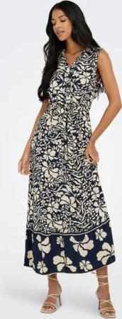 ONLY Maxikleid "ONLVIBE LIFE S/L SHIRT LONG DRESS WVN" Sommerkleid