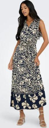 ONLY Maxikleid ONLVIBE LIFE S/L SHIRT LONG DRESS WVN Sommerkleid