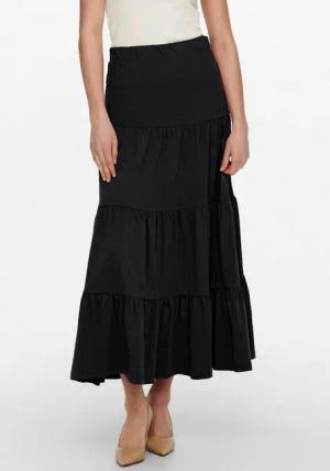ONLY Maxirock ONLMAY MAXI SKIRT Baumwolle, mit Volant