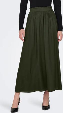 ONLY Maxirock "ONLVENEDIG – Maxilänge mit elastischem Bund für luftigen Komfort" Viskose