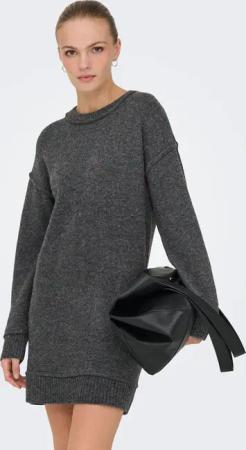 ONLY Midikleid "ONLHAZEL LS O-NECK DRESS BF KNT" Sommerkleid