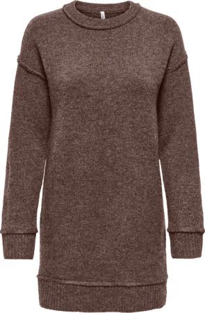 ONLY Midikleid "ONLHAZEL LS O-NECK DRESS BF KNT" Sommerkleid