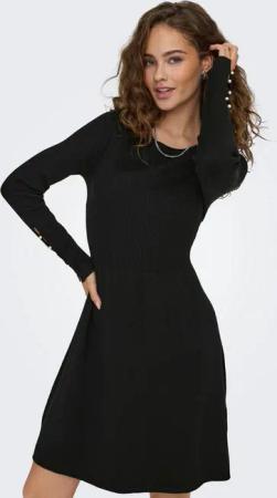 ONLY Midikleid ONLNATASCHA LS PEARL O-NECK DRESS CC KNT Sommerkleid