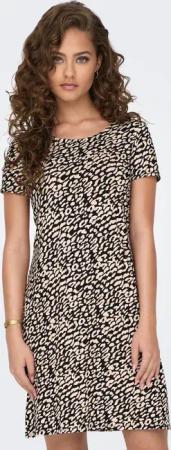 ONLY Minikleid "ONLBERA BACK LACE UP S/S DRESS JRS NOOS" Viskosemischung, regular fit, Rundhals